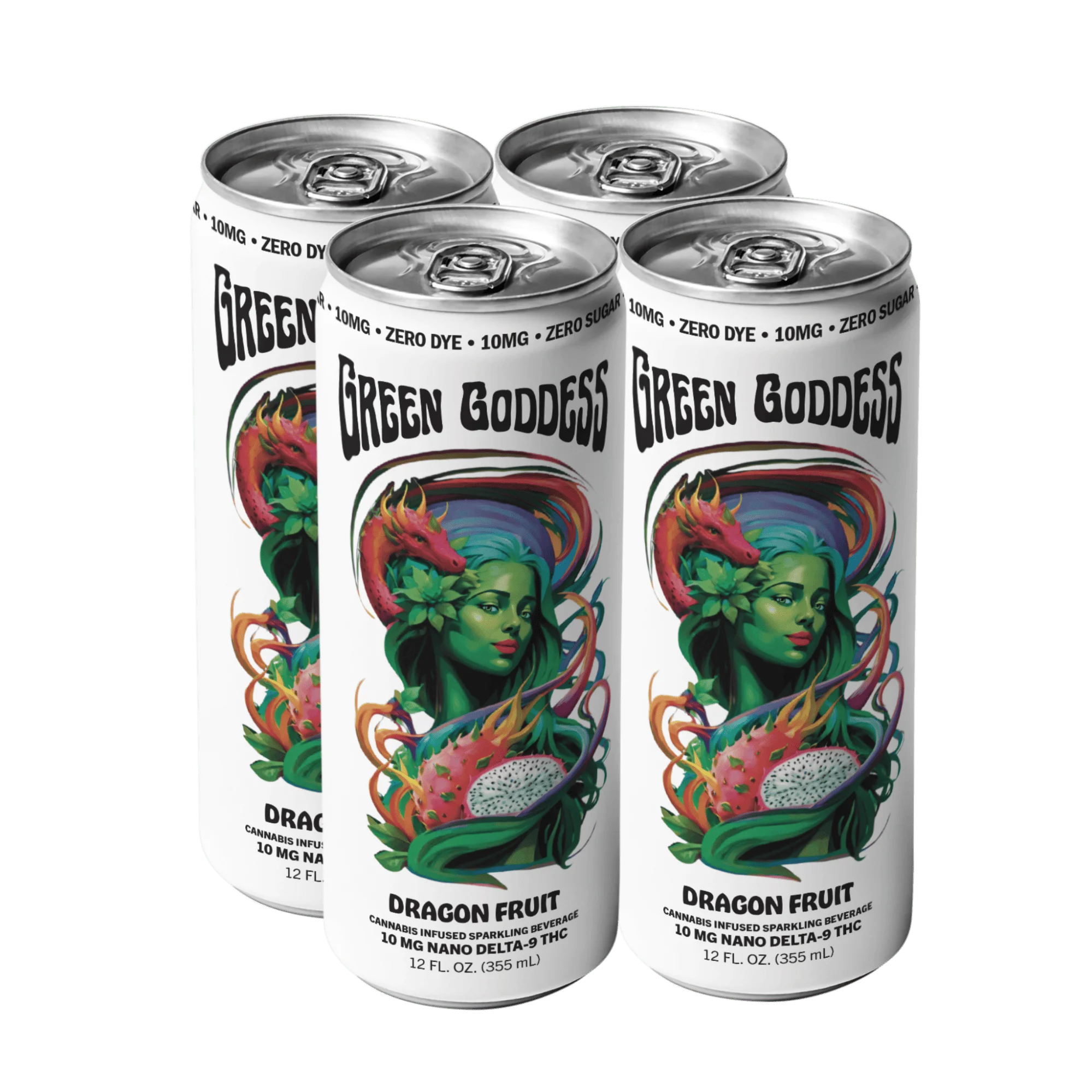 10 mg Zero Sugar Dragon Fruit, 4-pack