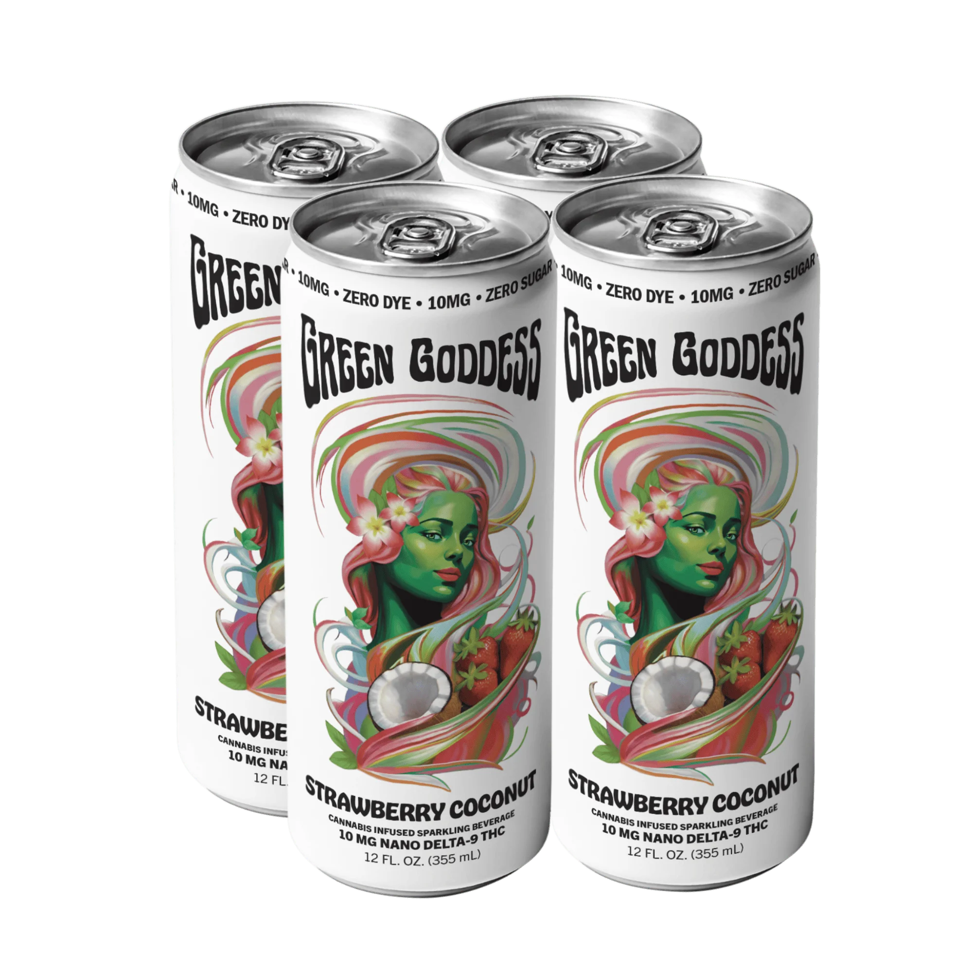 10 mg Zero Sugar Strawberry Coconut, 4-pack