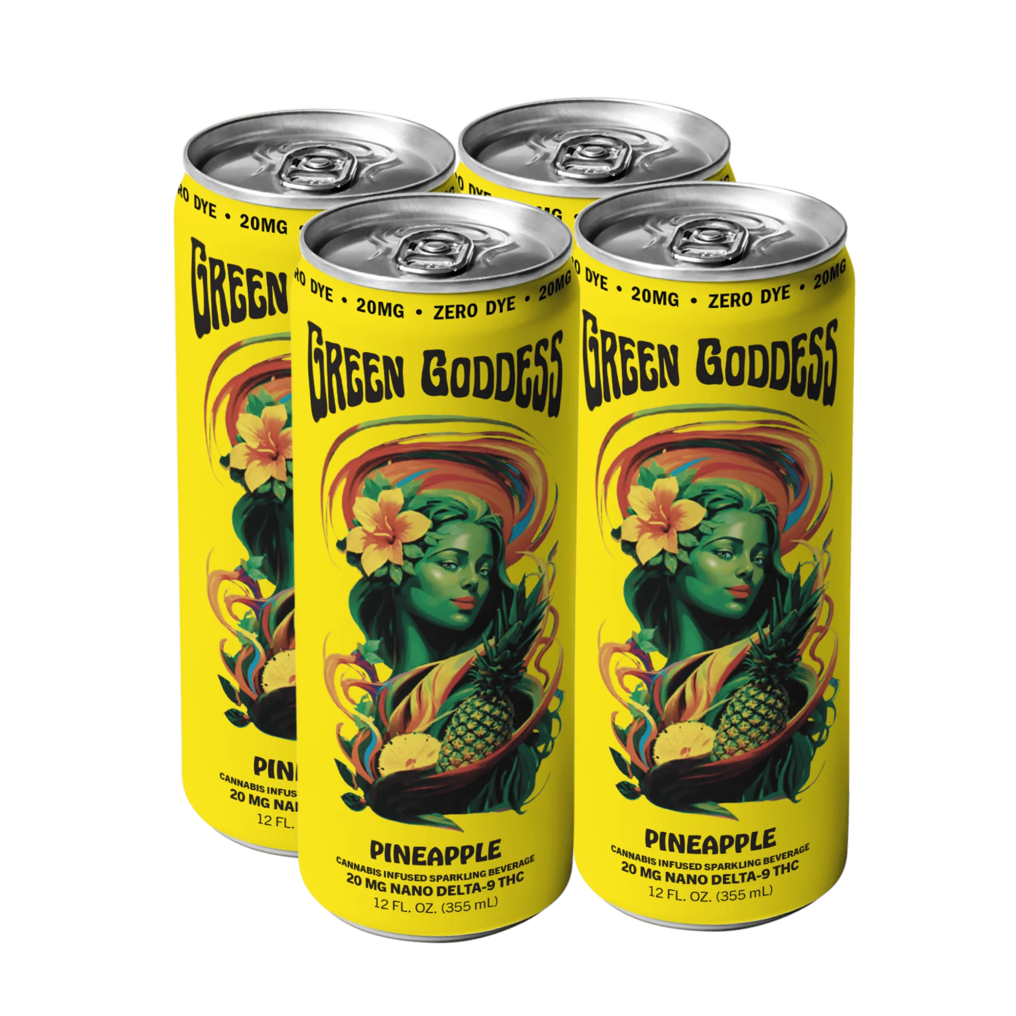 20 mg Full Flavor Pineapple, 4-pack – Green Goddess
